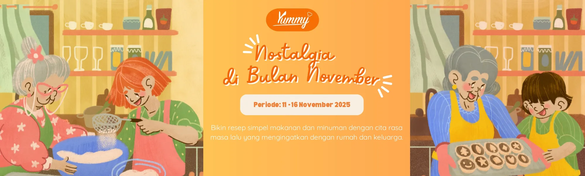 Kuraci Cepet Nostalgia Rasa di Bulan November, Yuk Submit Resep Makanan dan Minuman Nostalgia Versi Kamu!
