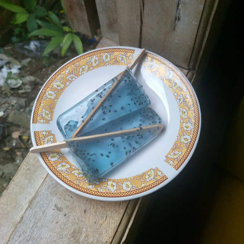 Jelly Stik Biru bening