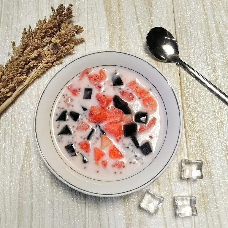 Sop Buah Semangka Cincau #NovemBERNOSTALGIA