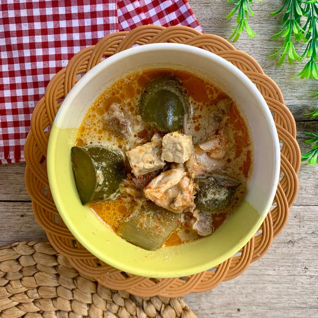 Terong Hijau Tempe Masak Santan #NovemBERNOSTALGIA