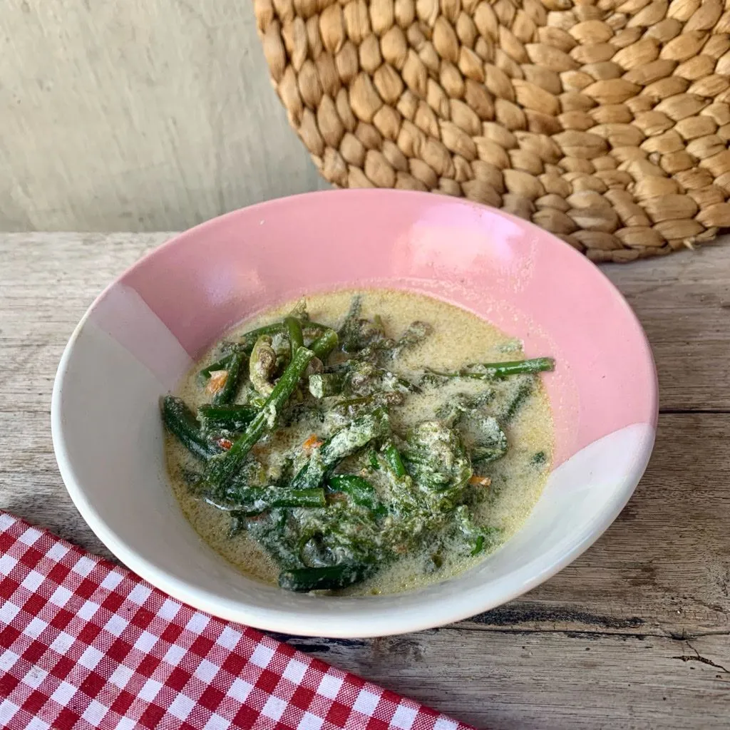 Sayur Pakis Santan Bumbu Kencur #NovemBERNOSTALGIA