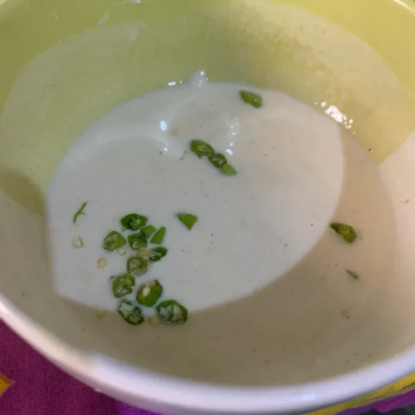 Masukan cabe rawit hijau