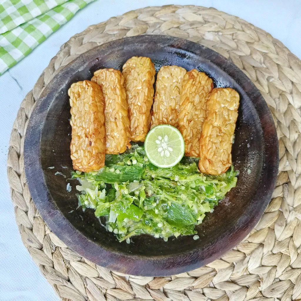 Tempe Penyet Sambal Ijo #NovemBERNOSTALGIA