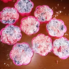 Kuling Sakura Shell Siapkan cetakan bunga sakura, masukkan masing, masing warna kecetakan ...
